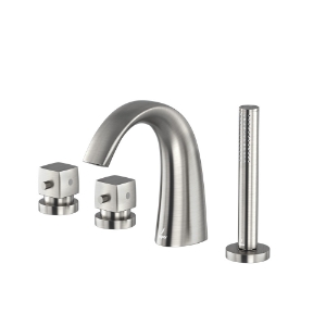 Picture of Thermostatic Bath and Shower Mixer - Stainless Steel